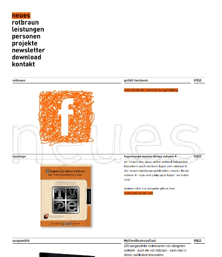rotbraun informationsgestaltung